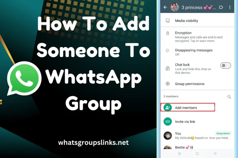 How to add someone to a WhatsApp group