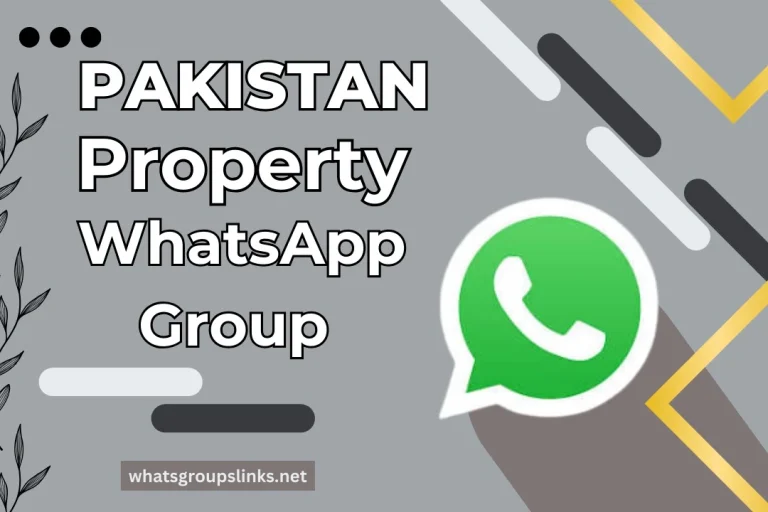 Property WhatsApp Group Links in Pakistan