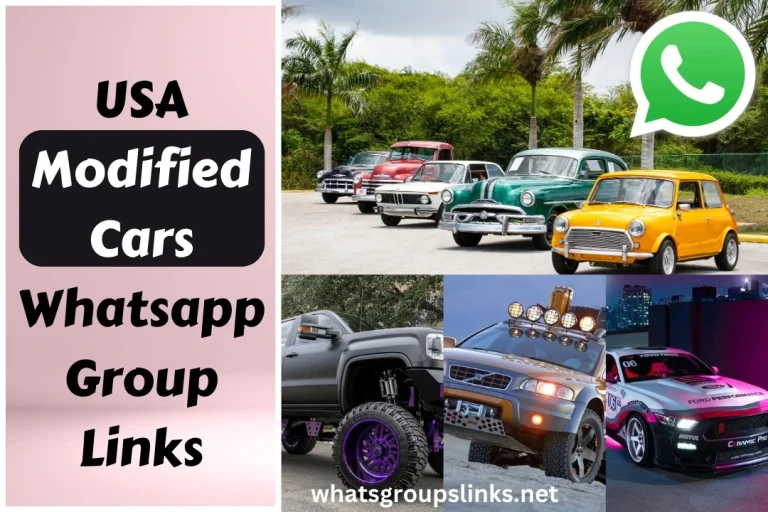 USA Modified Cars WhatsApp Group Links 